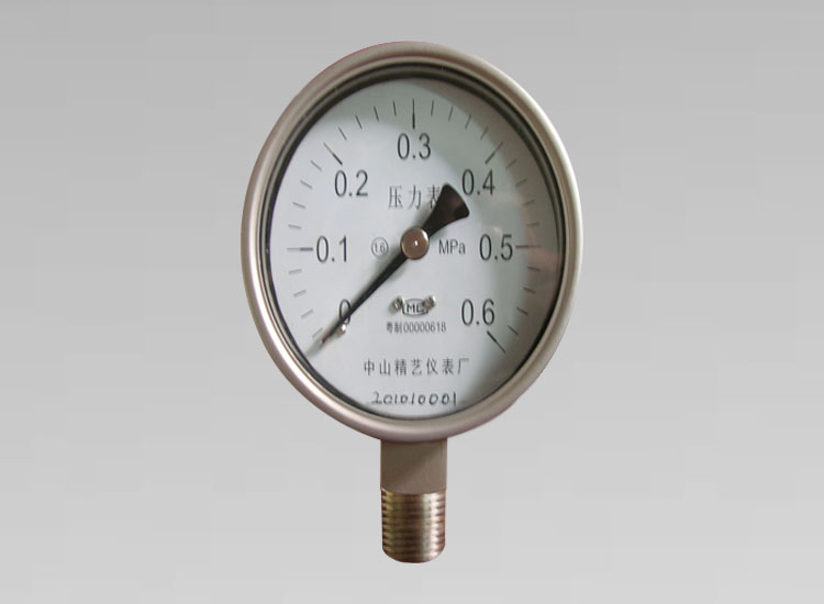 全不銹鋼壓力表Y100B