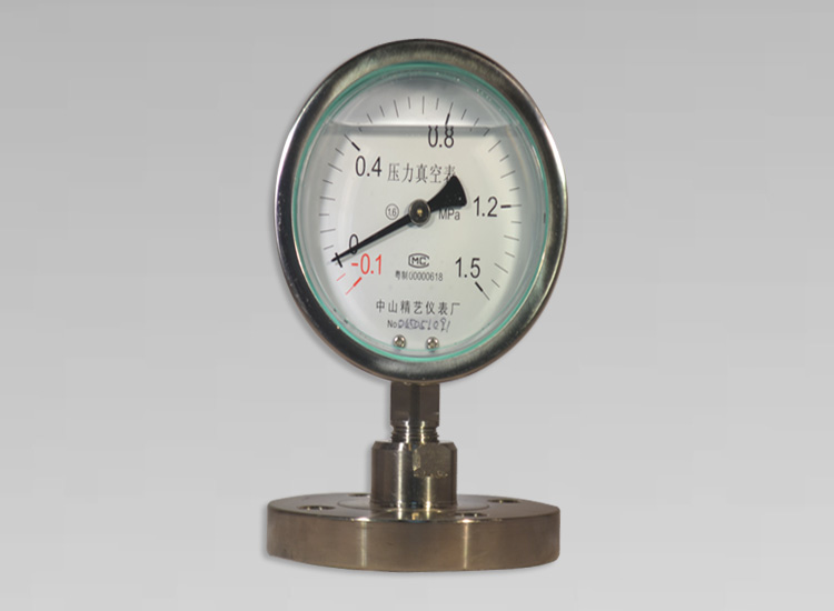 不銹鋼隔膜耐震壓力真空表YZNB-100MF -0.1~1.5
