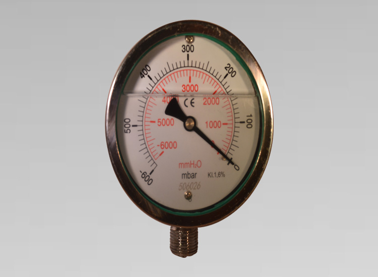 不銹鋼耐震膜盒真空表ZNE-100  -60~0KPa