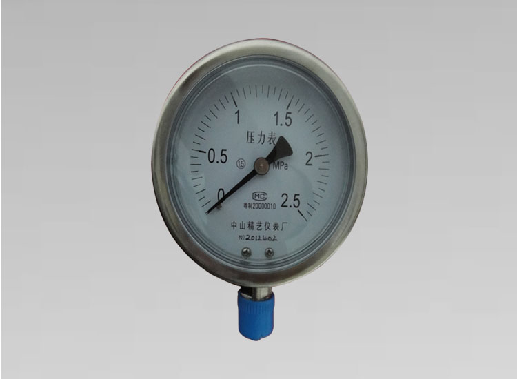 不銹鋼壓力表YN100B 0~2.5MPa