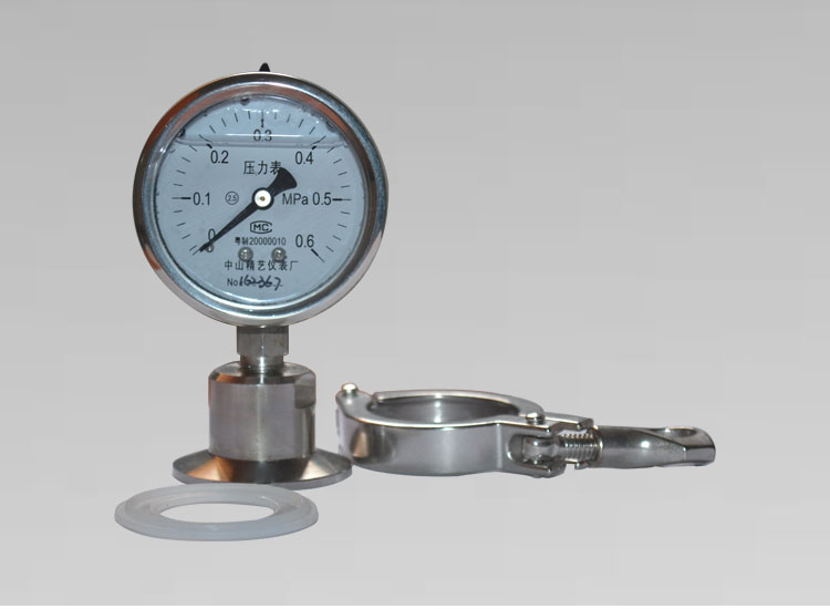 衛(wèi)生型隔膜壓力表Y60 0.6MPA