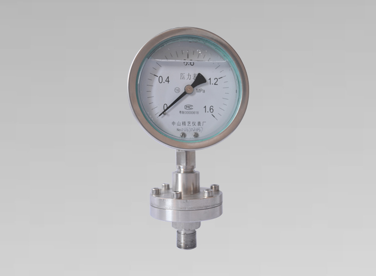 螺紋連接不銹鋼隔膜耐震壓力表YTP-100ML 1.6MPA