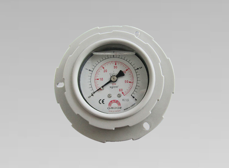 臺灣華記壓力表Y63ZT PP隔膜壓力表表 1/2PT