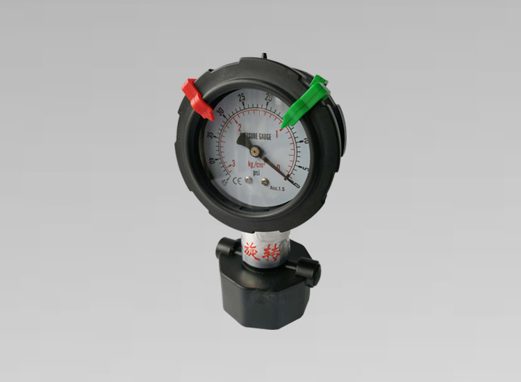 雙面PP隔膜壓力表YN63PP 3KG G1/2內牙