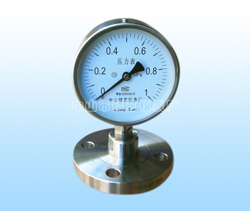 不銹鋼隔膜壓力表