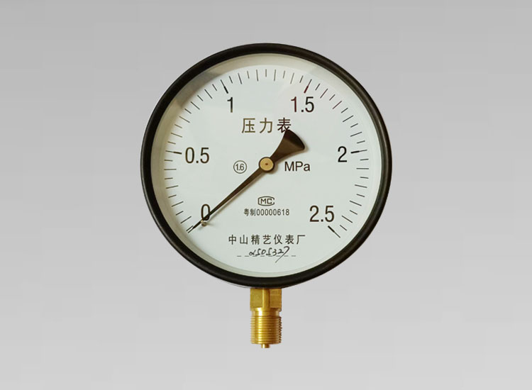 普通壓力表/Y150 2.5MPa徑向M20*1.5