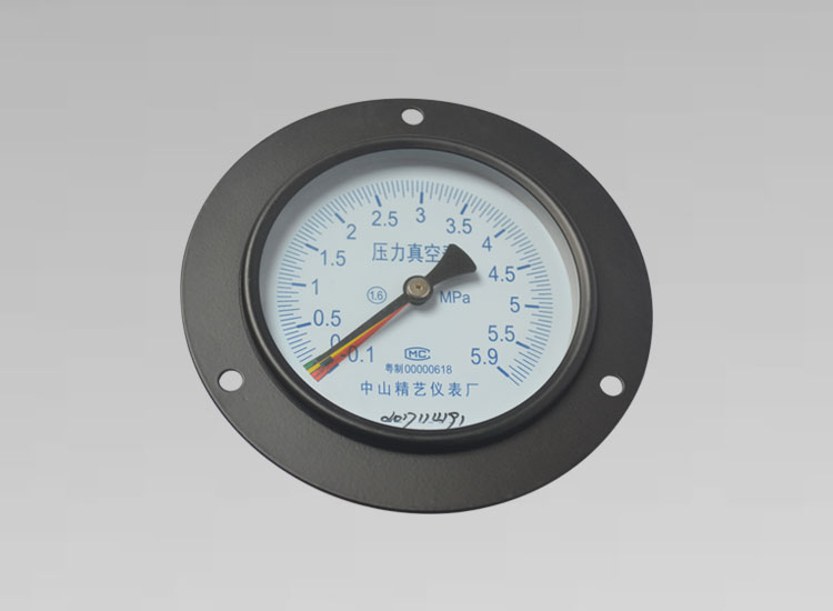 壓力真空表YZ-100ZT/-0.1~5.9MPa/軸向帶前邊M20*1.5